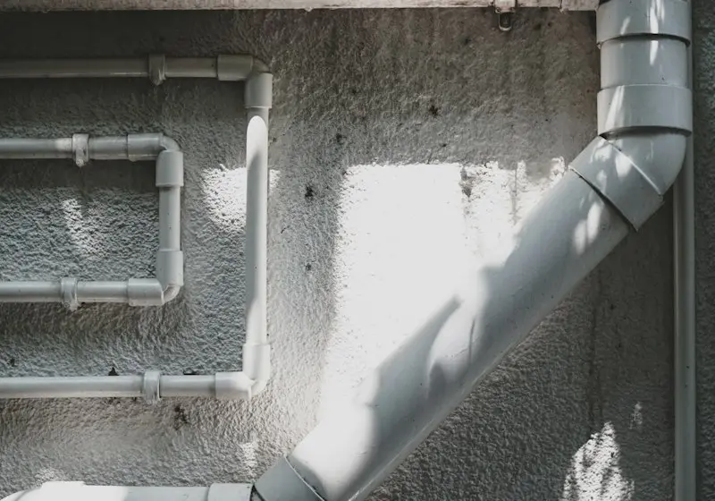 Sewer line and backwater valve
